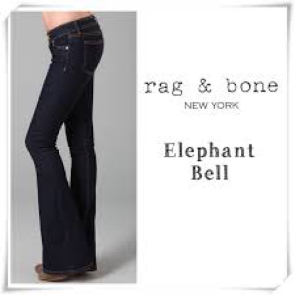 Rag & Bone
Women's Blue The Elephant Bell Black